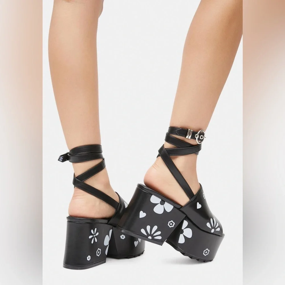 La Moda SO LUCKY PLATFORM SANDALS